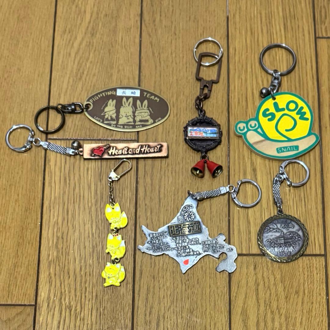 昭和レトロ ご当地キーホルダー 6点セット 希少 - メルカリ