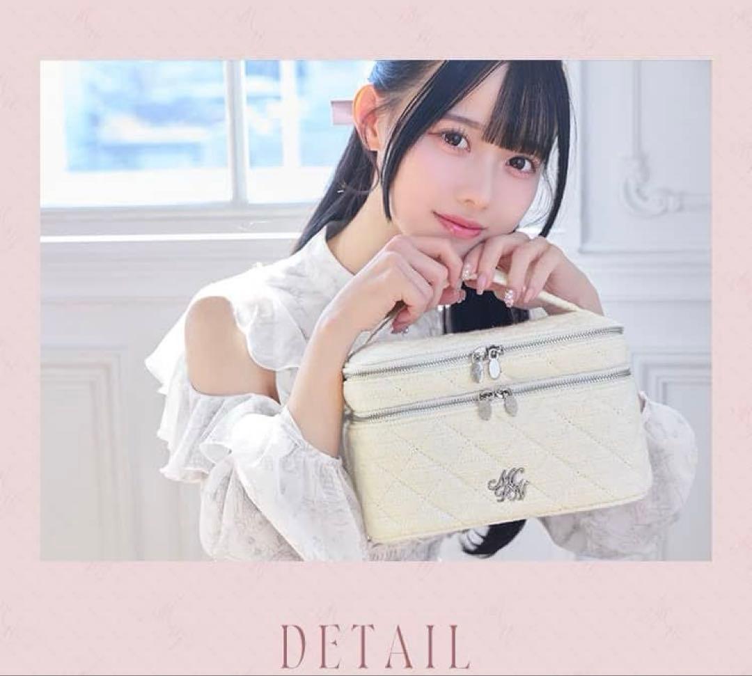 新品未使用 ミシェルマカロン ノベルティ ツイードメイクバニティ