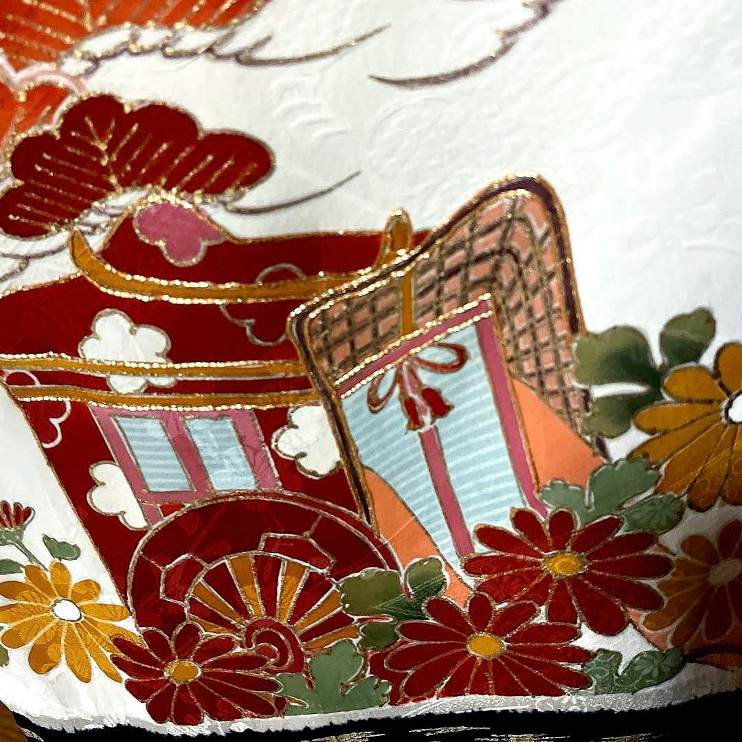 振袖フルセット 絞り 手描き友禅 手刺繍 吉祥文様 鳳凰 成人式振袖