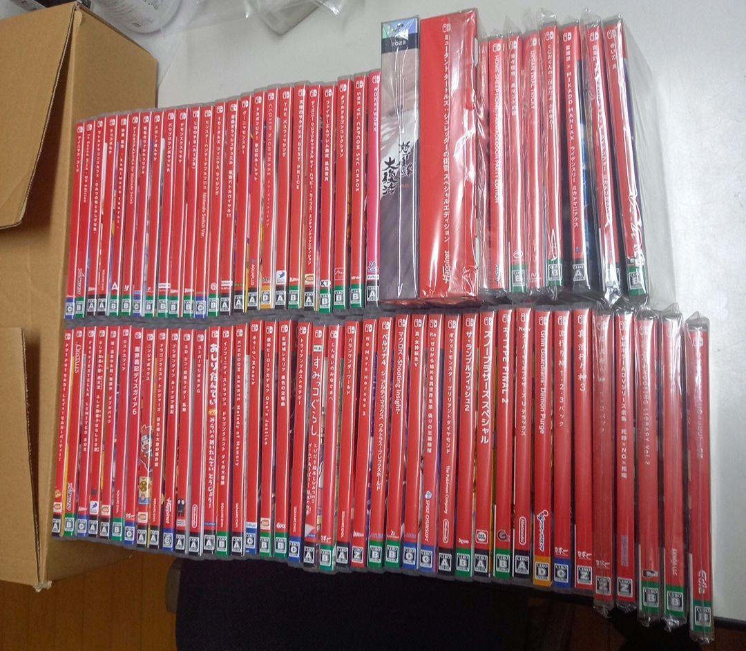 Switch ソフト新品未開封12本、中古62本 合計74本セットまとめ売り