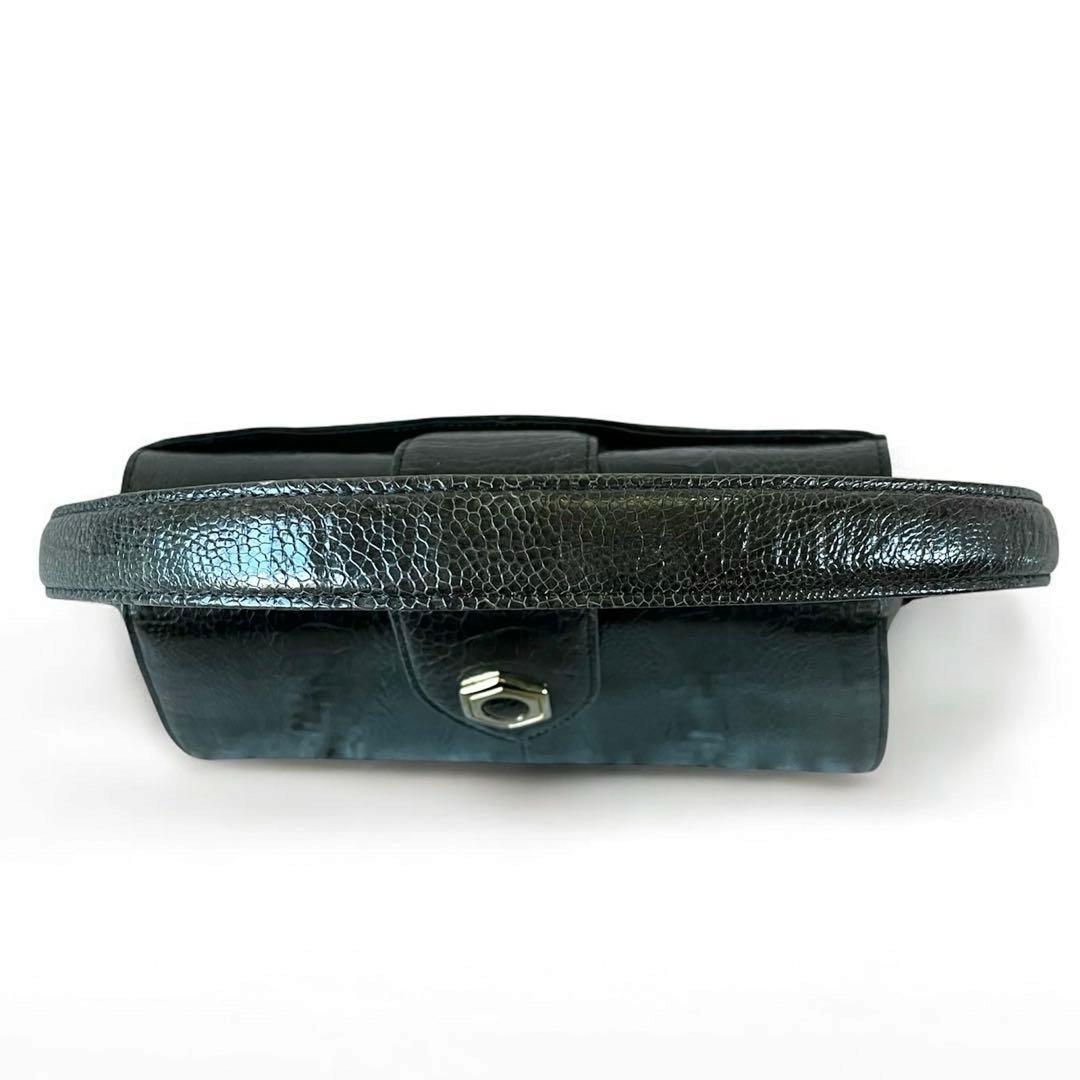 希少カラー オーストリッチ オーストレッグ シャイニング加工