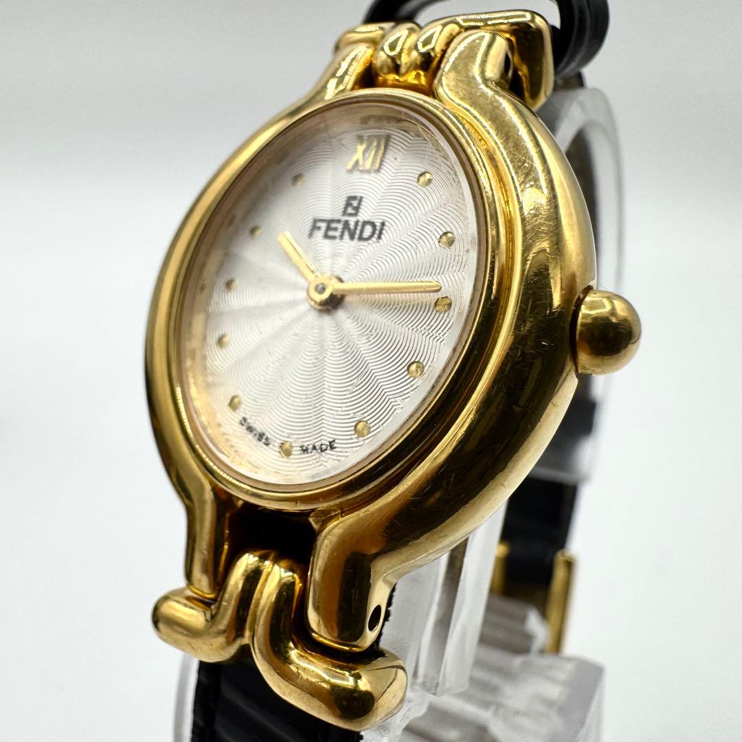 稼働/新品電池◎フェンディ カメレオン チェンジベルト シェル文字盤