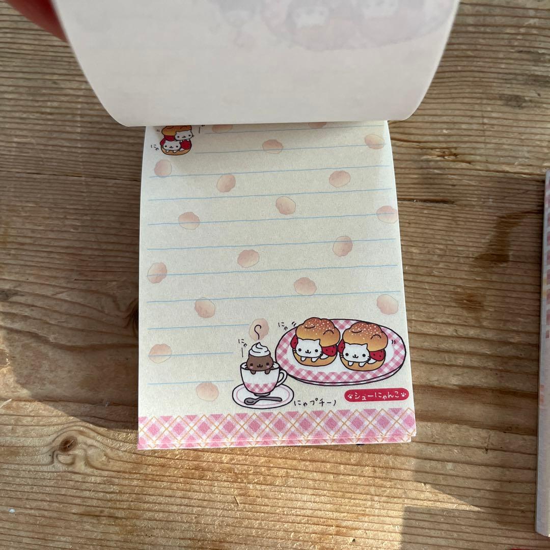 平成レトロ にゃんにゃんにゃんこ にゃんこカフェ ミニメモ帳 4点