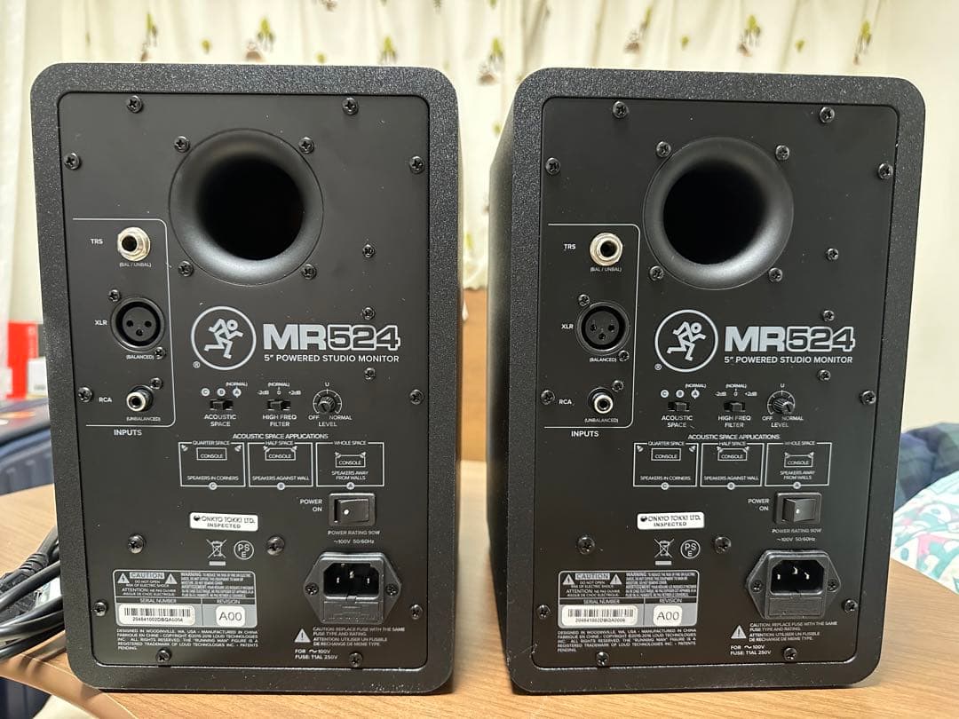 Mackie MR524 パワードスタジオモニター ペア