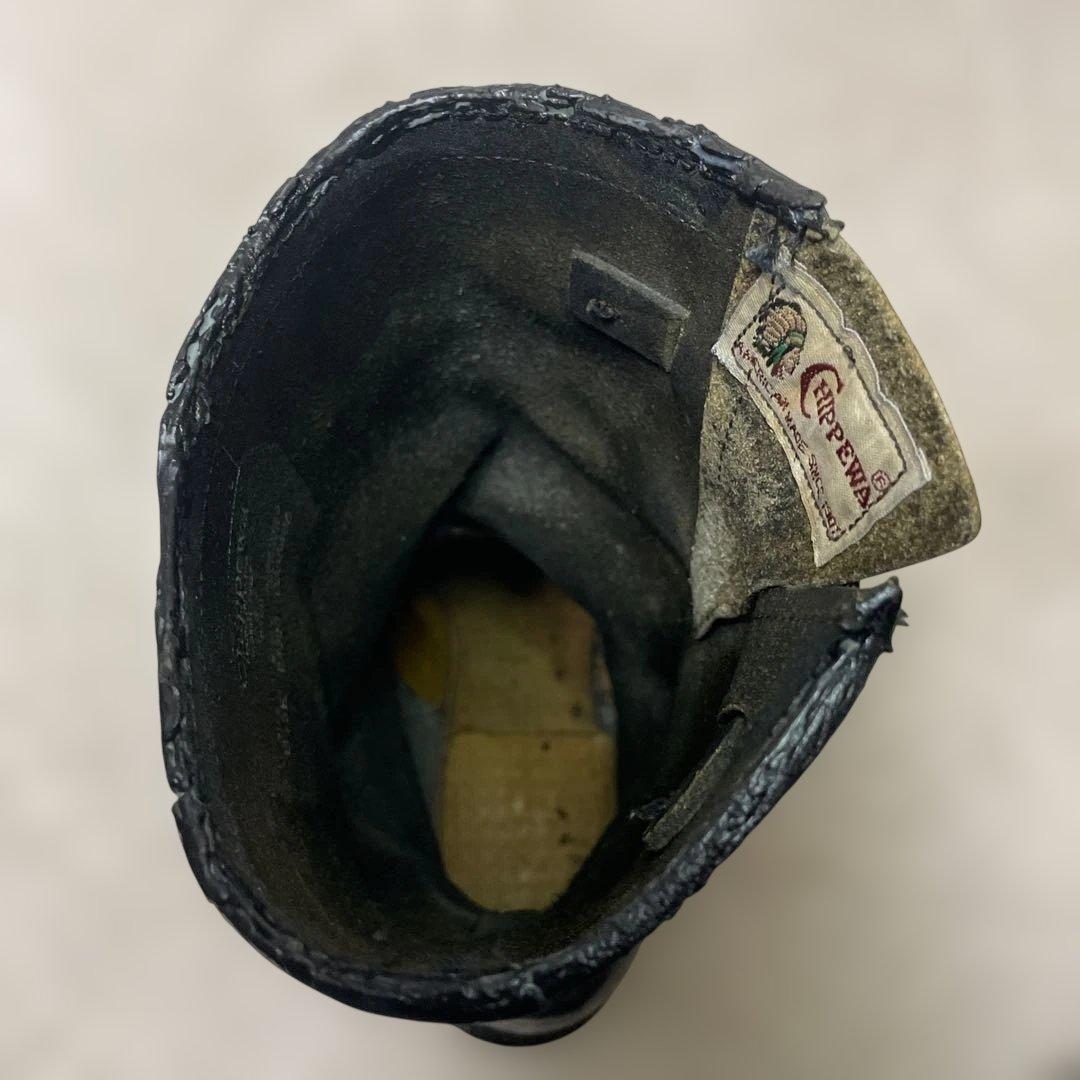 チペワ エンジニアブーツ 91080 スチールトゥ ブラック 8.5E 26.5