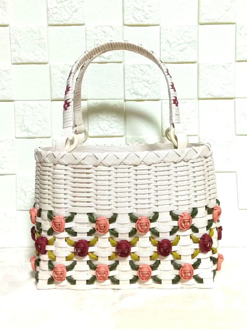 《愛❤︎.。》エコクラフトバンド かごバック ５点