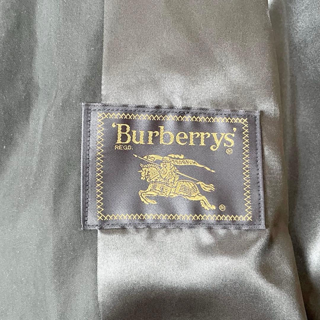 希少✨バーバリー モッズコート Bロゴ B金具 ノバチェック フード収納