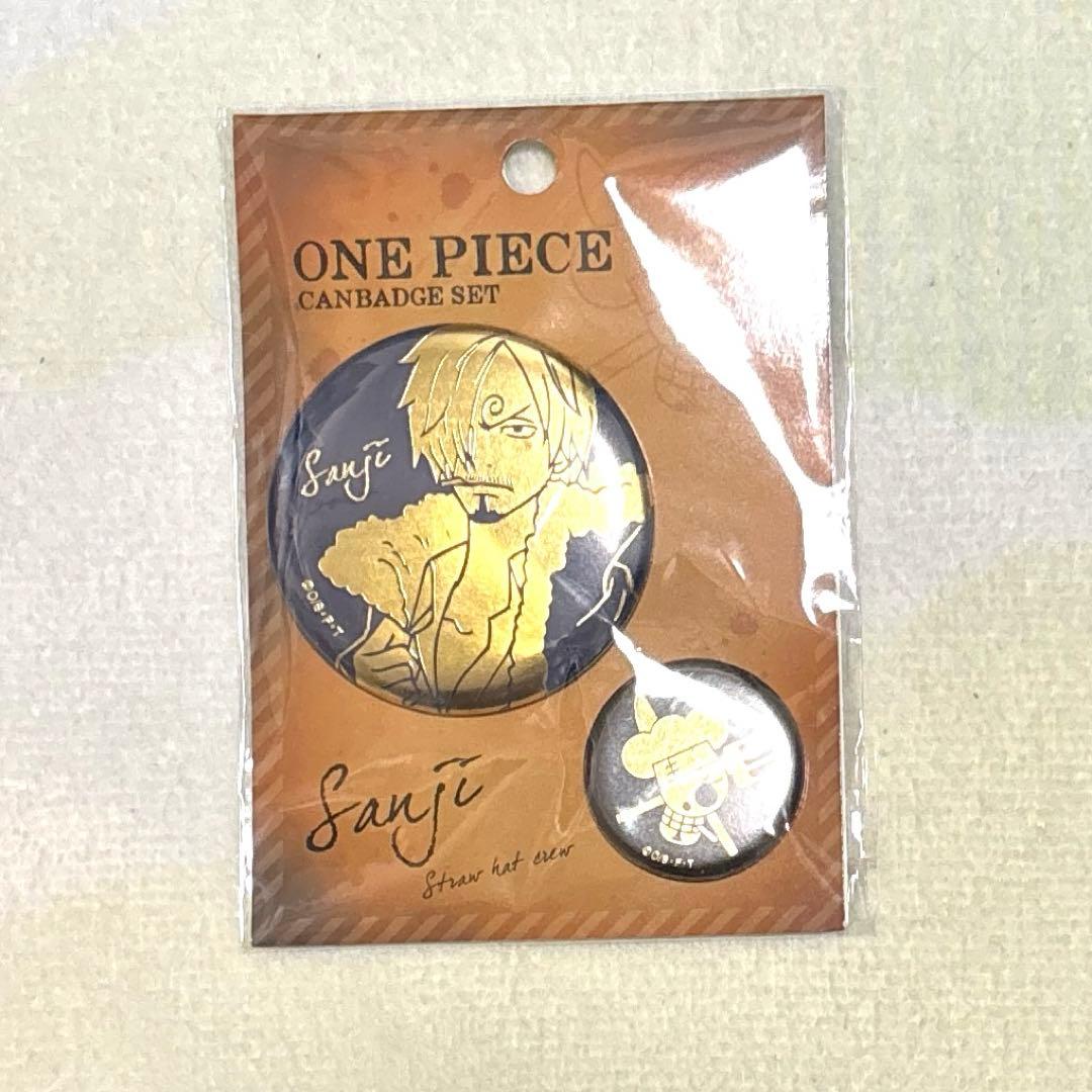 ONEPIECE ワンピース サンジ 箔押し缶バッジセット - メルカリ