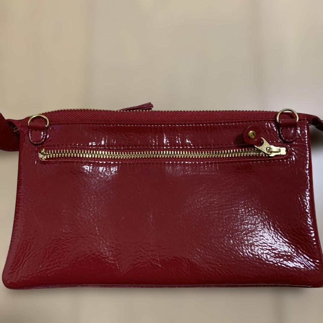 ATAO ブーブー ウォレットショルダーバッグ エナメル ゴールド金具 美