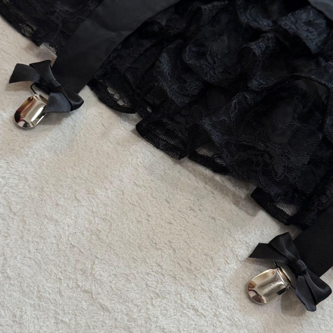 AVENCHUMU Buckle belt garter dress 黒 S - メルカリ