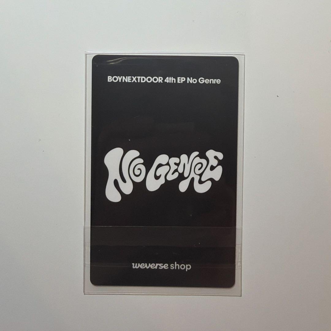 BOYNEXTDOOR ソンホ no genre weverse トレカ - メルカリ