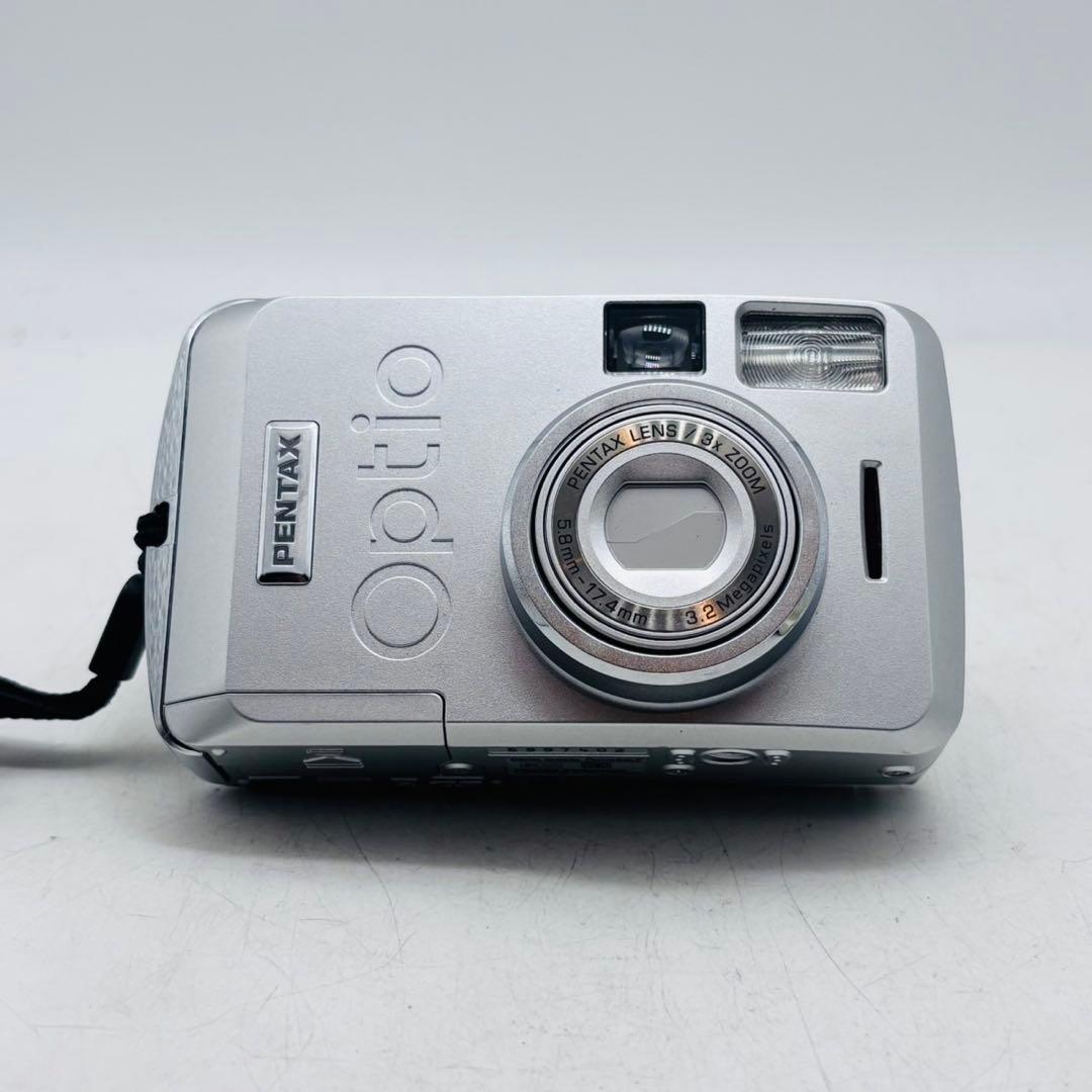 【動作確認済み】PENTAX Optio 33LF 単三電池 PENTAX Pentax Optio 33LF 3.2MP Digital Camera - Silver for sale