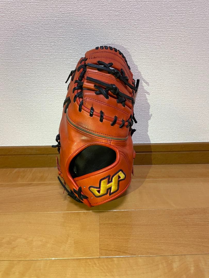 ま*も様 大人用　ハタケヤマ 軟式グローブ ファーストミット 新品】 ハタケヤマ 軟式用 ファーストミット 型付け無料付き