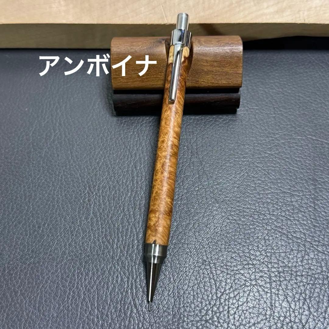 116アンボイナ　木製シャーペン　強低重心ダブルR 補修あり 116アンボイナ 木製シャーペン 強低重心ダブルR 補修あり - メルカリ