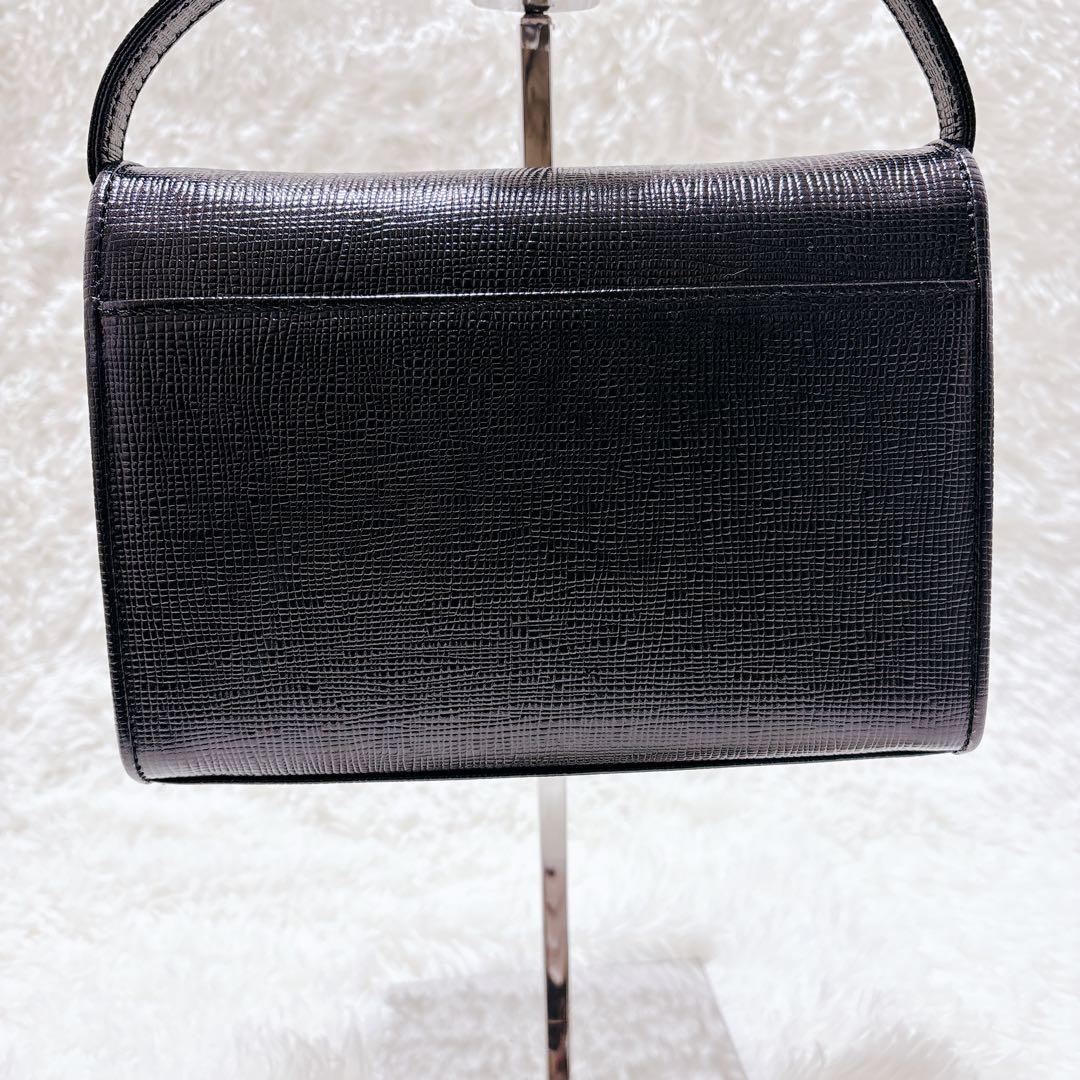 courrges クレージュ 2wayハンドバッグショルダー ブラックフォーマル