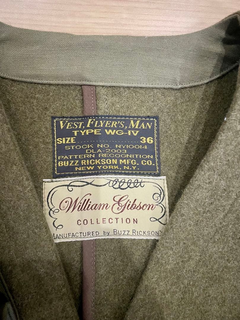 Buzz Rickson Type WGC-IV ベスト 36 - メルカリ