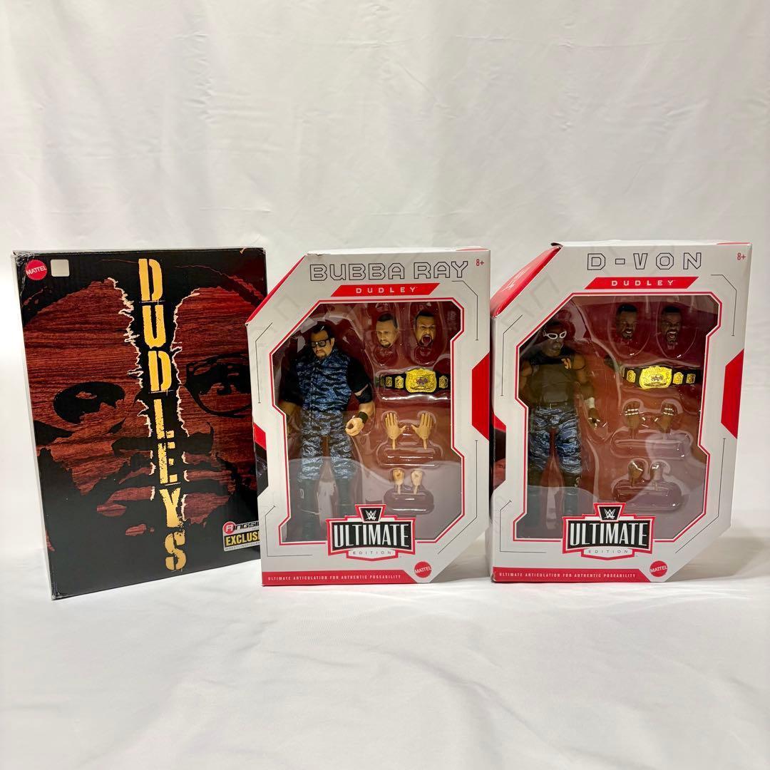 新品未使用】WWE 公式 ダッドリーズ ベルト付 フィギュア マテル 海外