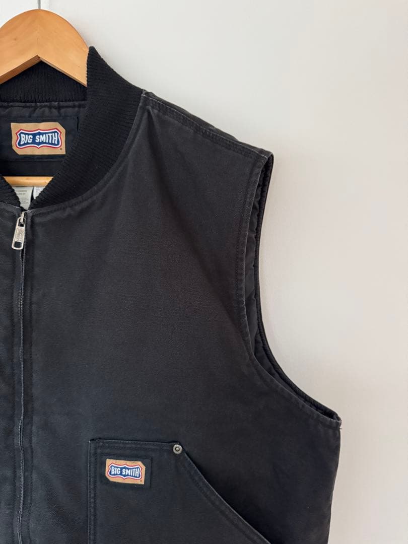 希少】良品 ビッグスミス ダックベスト XL ブラック フェード