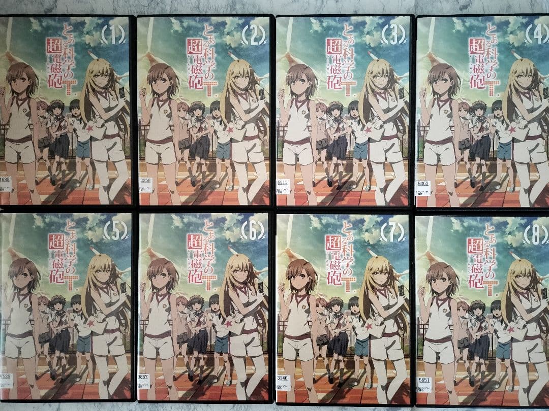 DVD　とある 禁書目録 1.2.3期、一方通行、超電磁砲1.2.3期　全66巻