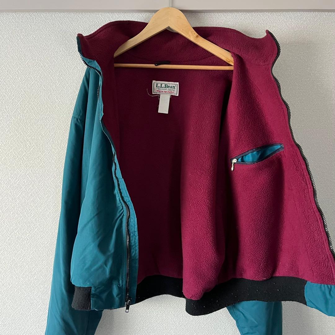 80s 90s L.L.Bean warm up jacket used 古着