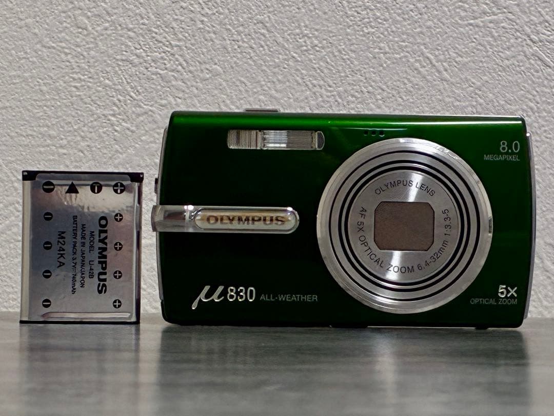 ⭐️美品⭐️オリンパス OLYMPUS μ 830 ブリティッシュグリーン - メルカリ
