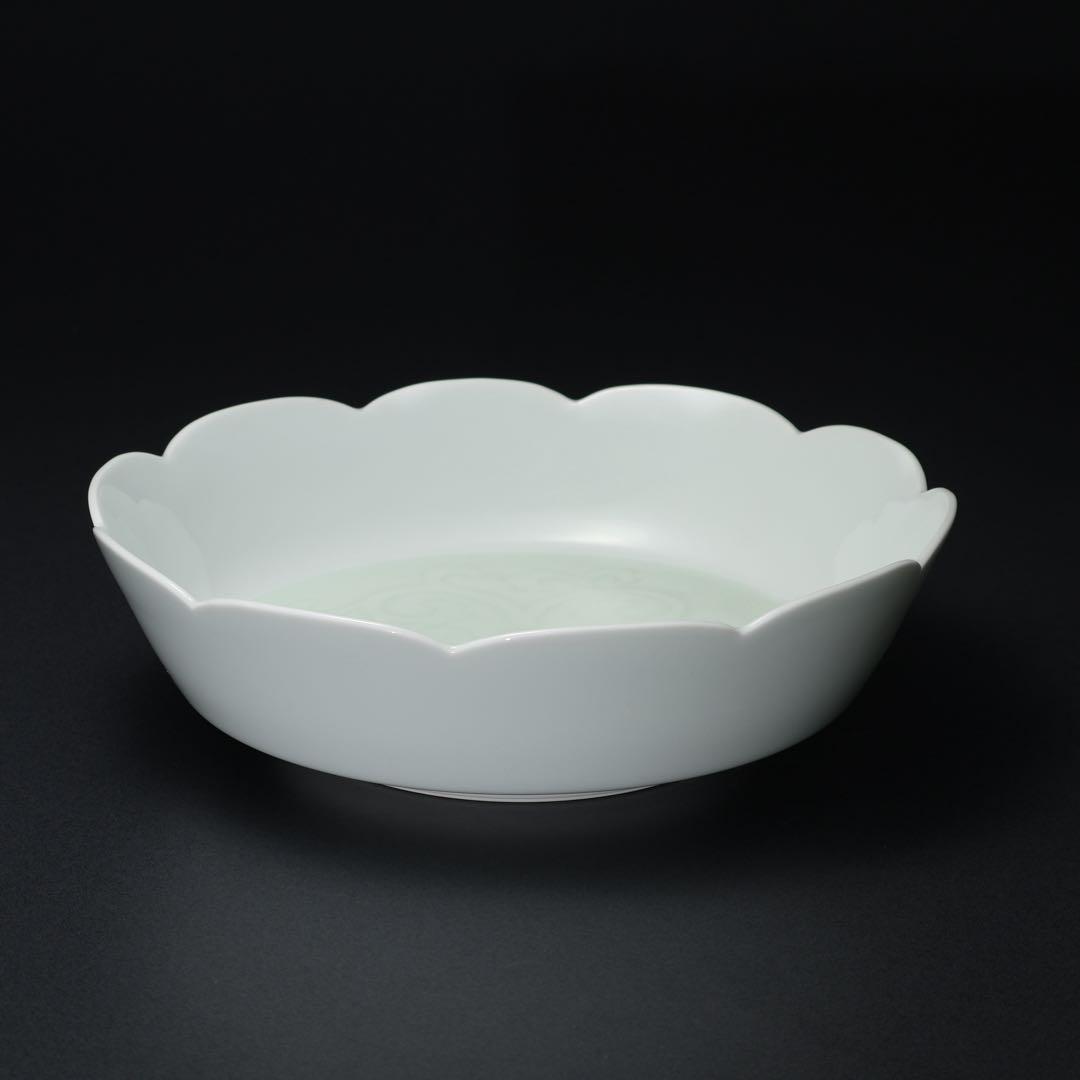 人間国宝 井上萬二 青白磁彫文鉢 共箱 R1491ダK2 - メルカリ