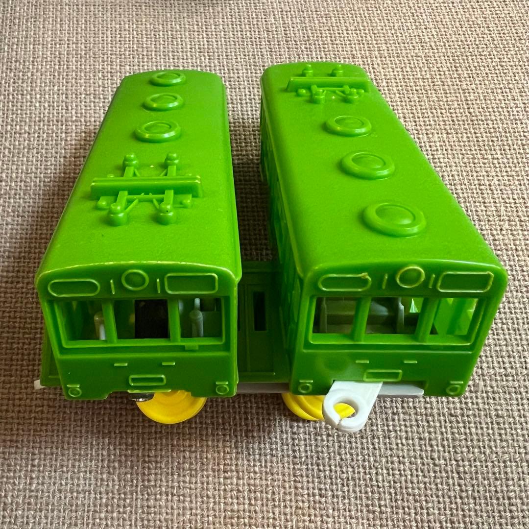 プラレール】電動プラ電車 電車 前スイッチ 旧動力 緑色 日本製 - メルカリ