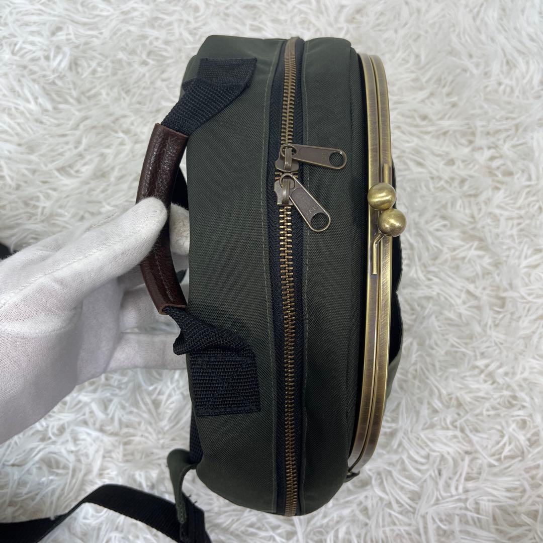 美品【AYANOKOUJI】2way がま口 ボディバッグ ワンショルダー - メルカリ