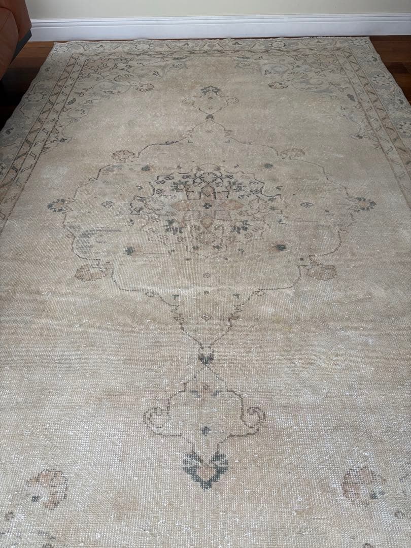 超大判 ヴィンテージラグ オーバーダイ オリエンタル トルコ ウシャク