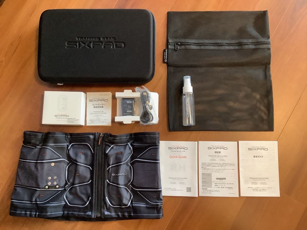 【美品】シックスパッド パワースーツ ライトコアベルト L ➕専用コントローラー SIXPAD Powersuit Core Belt(パワースーツコアベルト)を実機レビュー