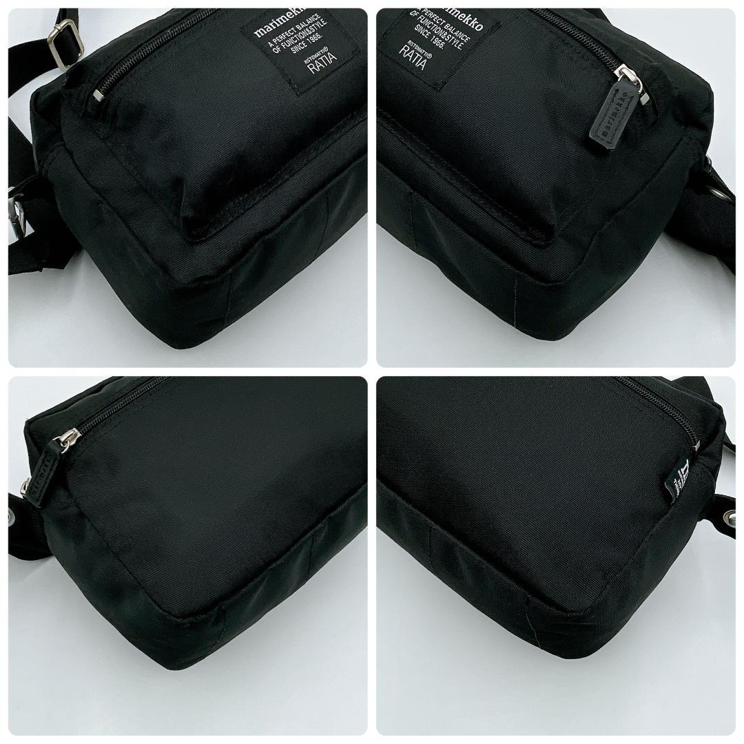 美品 マリメッコ MY THINGS ショルダーバッグ ブラック f456 - メルカリ