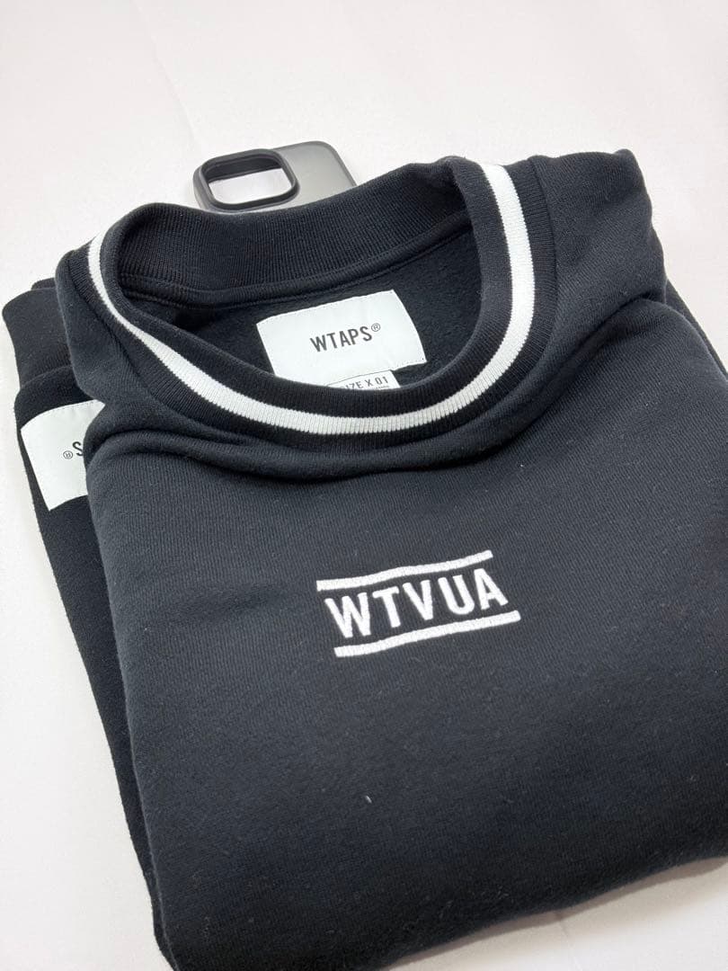WTAPS WTVUA 刺繍ロゴ スウェット 黒 X01 ダブルタップス - メルカリ