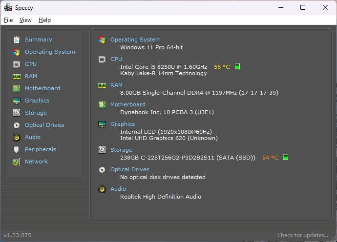 dynabook S73/DP ( 八世i5/8GB/256SSD/FHD )