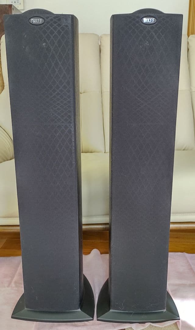 KEF iQ50 美品 トールボーイスピーカー 付属品一式 ベルデンケーブル