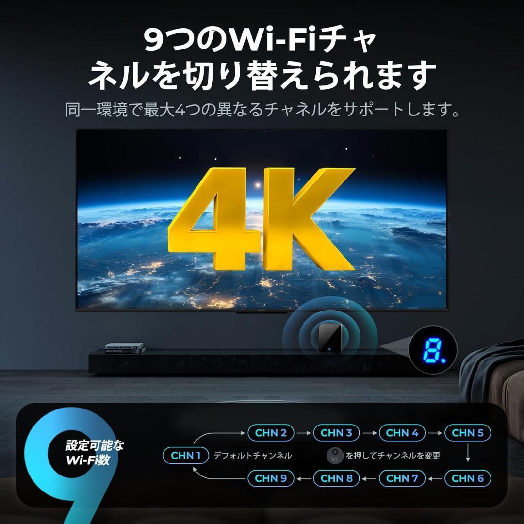 541 HDMI 送受信機 無線 ワイヤレス 4K 30Hz 5G 120M伝送 - メルカリ