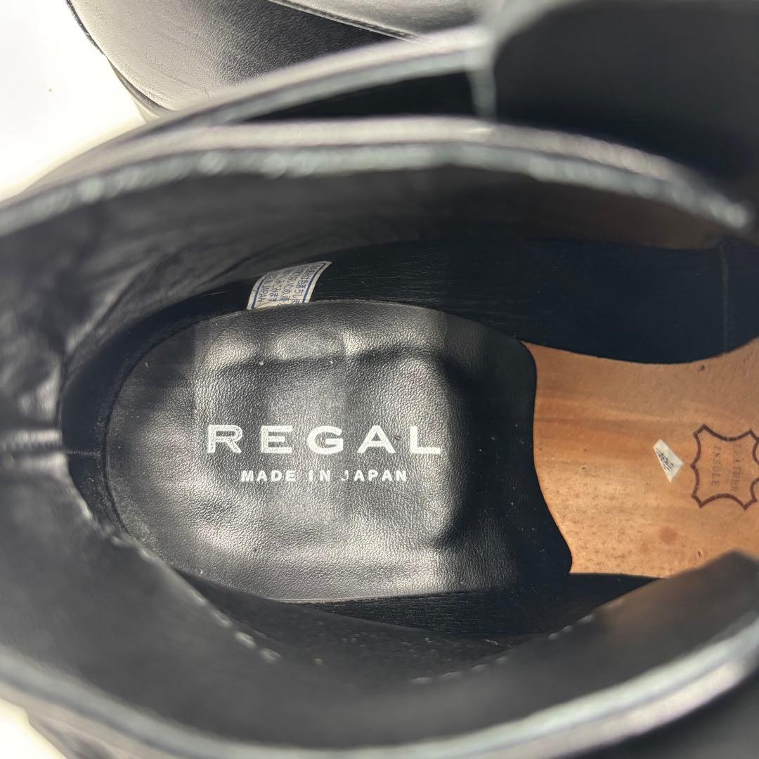 REGAL リーガル レザージョッパーブーツ 39GR 25 1/2 本革 黒 - メルカリ