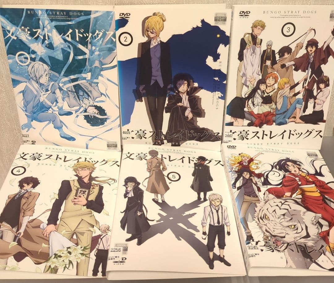 文豪ストレイドッグス 第一期〜第5期 全24巻DVDセット レンタル版/DVD