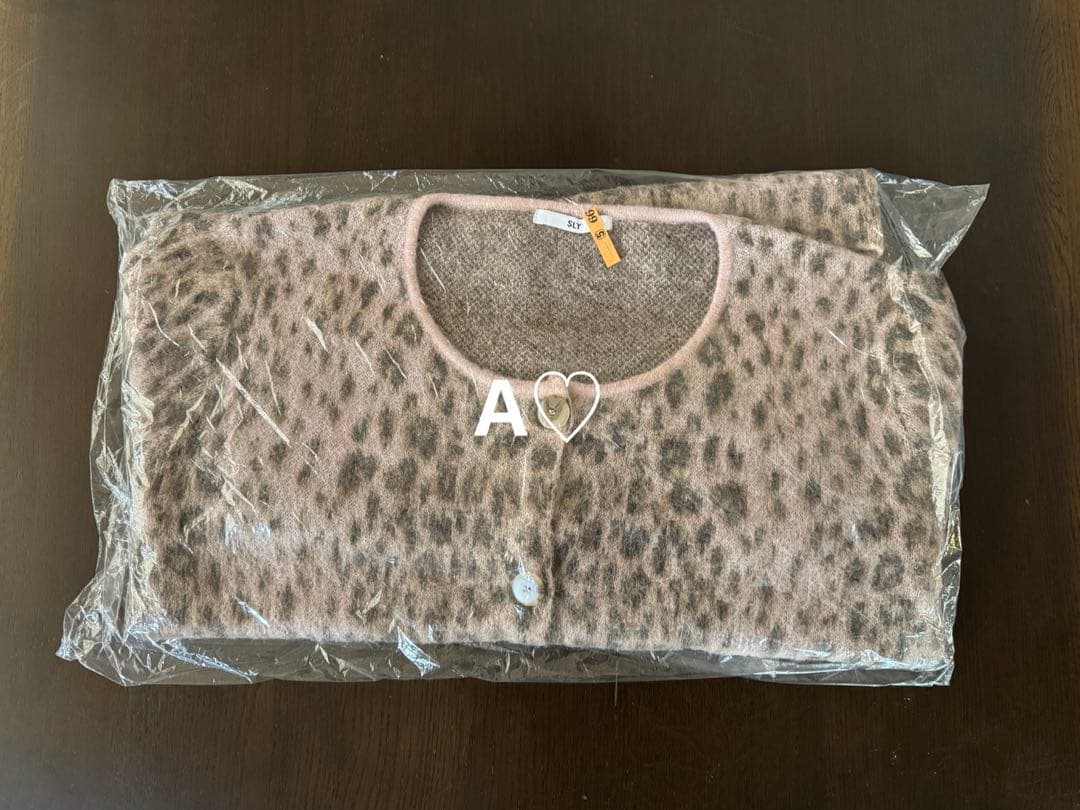 SLY スライ JQ LEOPARD カーディガン M/PNK レオパードニット - メルカリ