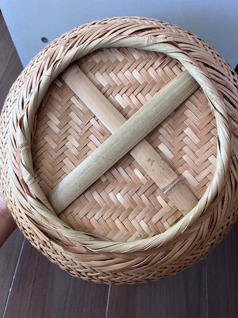 モンスイユ ルイーズ フクロウぬいぐるみ＆竹籠 ふわふわ ボア グレー