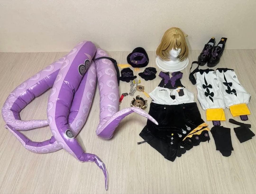 【即納】ゼンゼロ イドリー コスプレ衣装 ウィッグ　靴　尻尾付き 五次元 ゼンレスゾーンゼロ コスプレ イドリー たこ尻尾