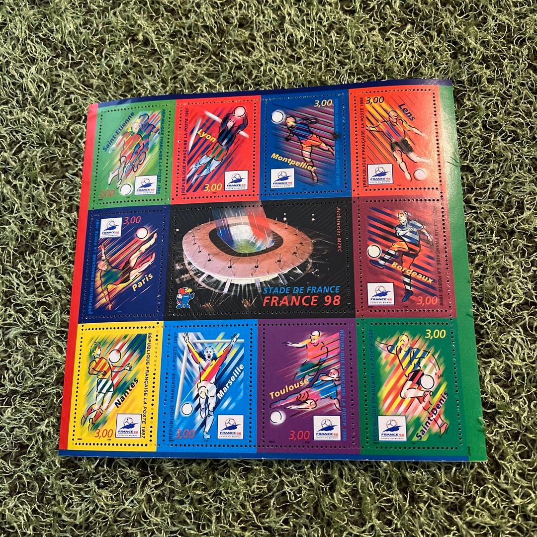 FRANCE 98 サッカー ワールドカップ 記念切手 10枚セット 美品 - メルカリ