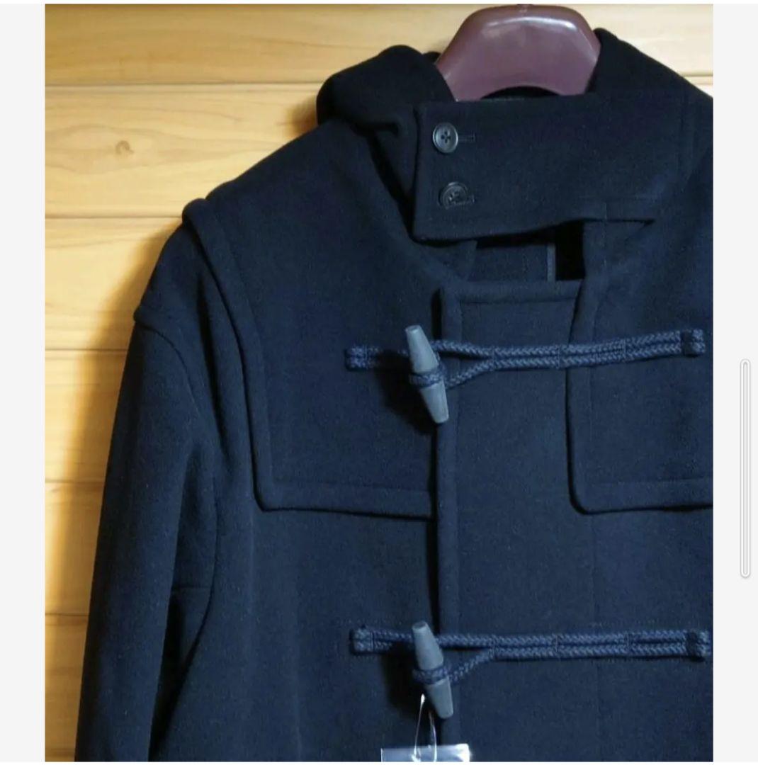 ユニクロ＋Jウールオーバーサイズダッフルコート黒ブラック サイズ M