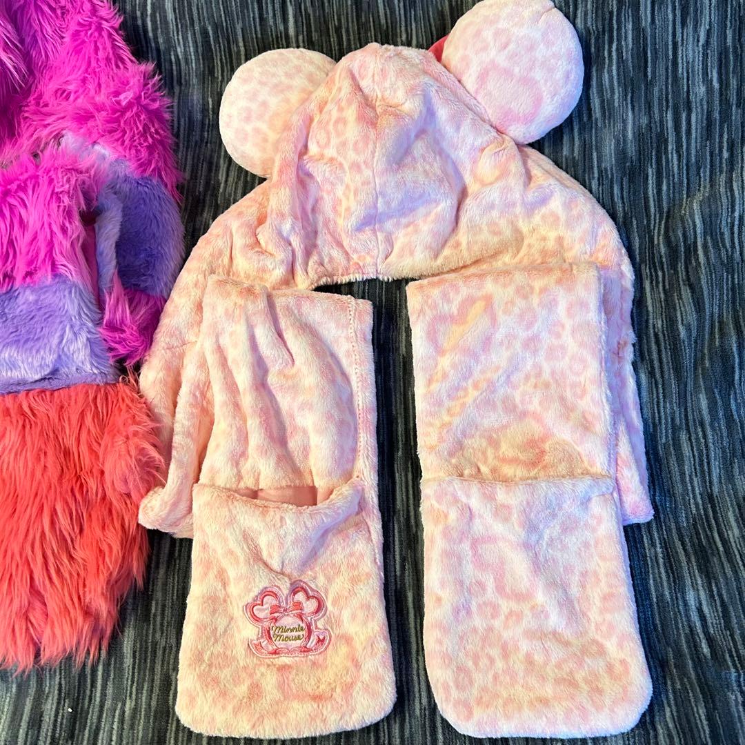 ディズニー マフラーキャップ チェシャ猫&ミニー（レア）セット売り
