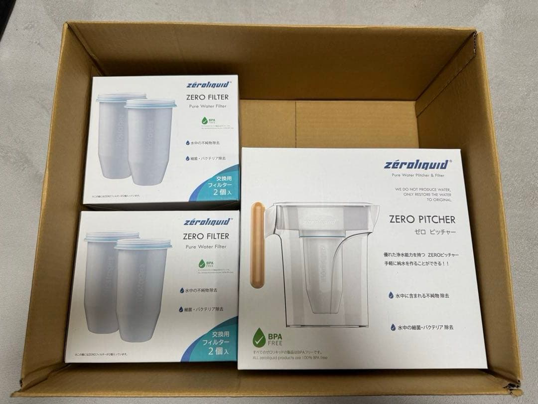 ZERO PITCHER 2.4L 交換カートリッジ4個セット