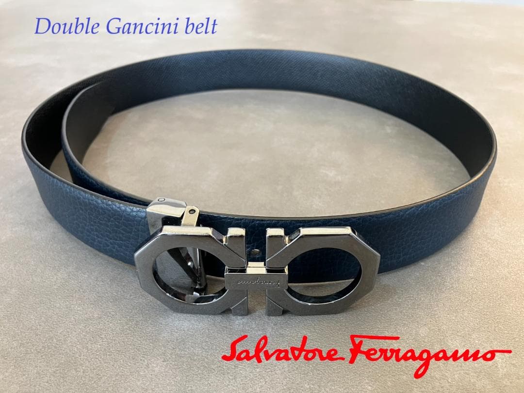 ⭐本月限定⭐ フェラガモ ダブルガンチーニベルト リバーシブル 八角形