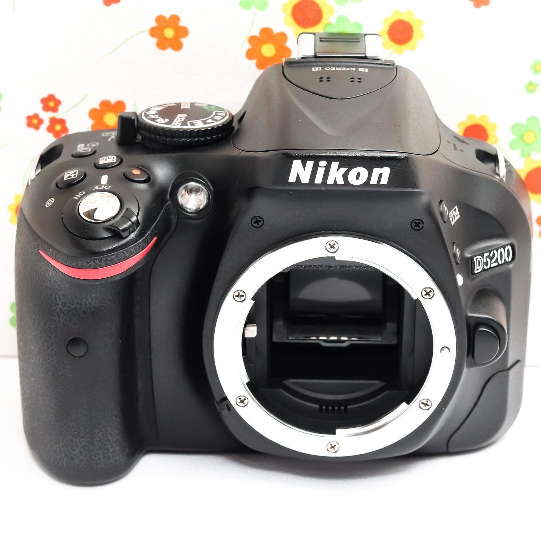 ニコン Nikon D5200☆高画質一眼レフ☆スマホ転送可☆動画撮影可