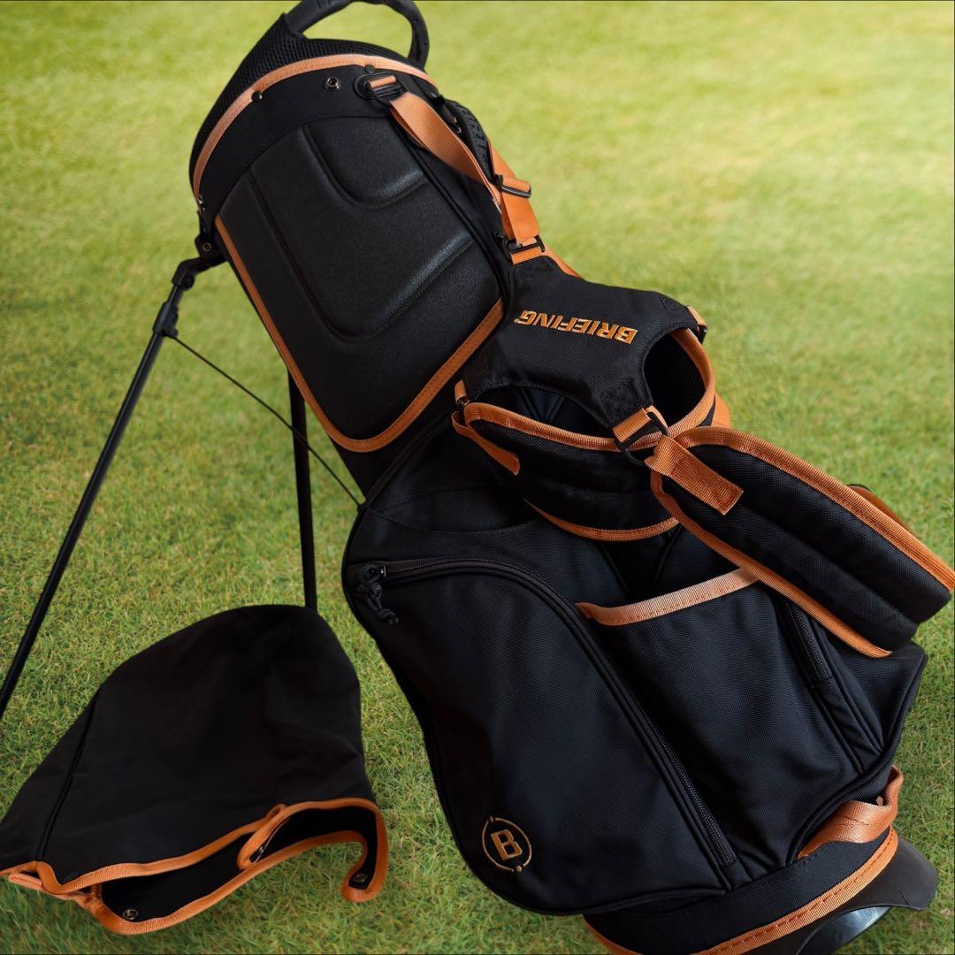 限定モデル ブリーフィング キャディバッグ 9.5型 CR-4 黒 オレンジ