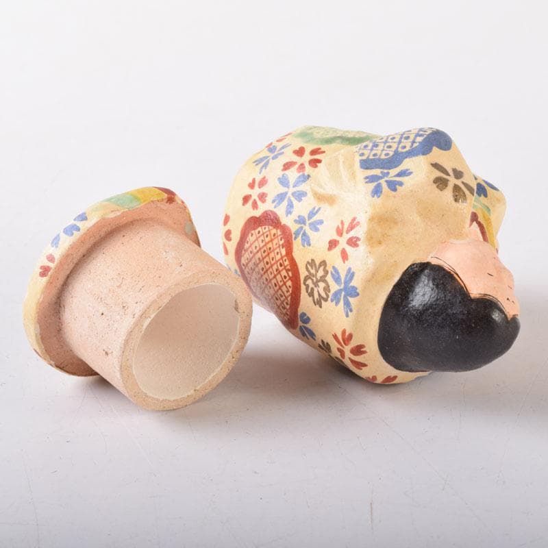 茶道具 竹斎造 色絵 乙御前香合 共布共箱 V 7476 - メルカリ