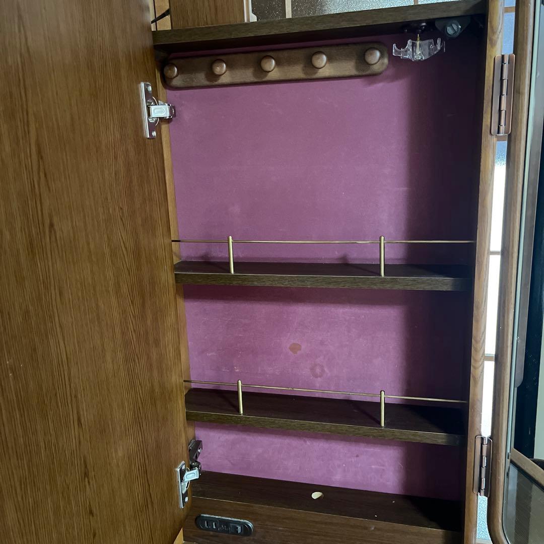 お値下げ✨三面鏡ドレッサー 鏡台 ランプコンセント付き 昭和レトロ