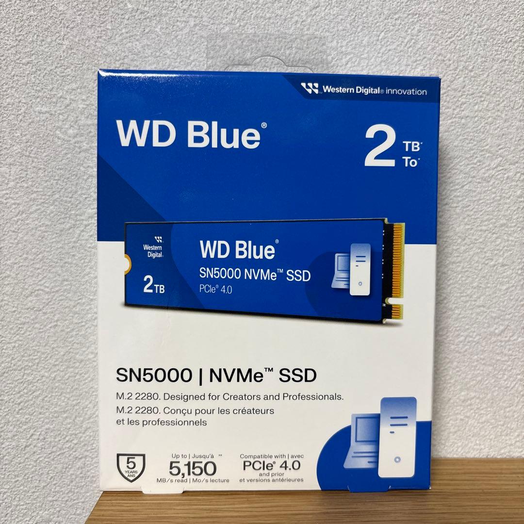 【即購入可】WD Blue SN5000 NVMe SSD 2TB M.2 Amazon.com: Western Digital 2TB WD Blue SN5000 NVMe Internal Solid